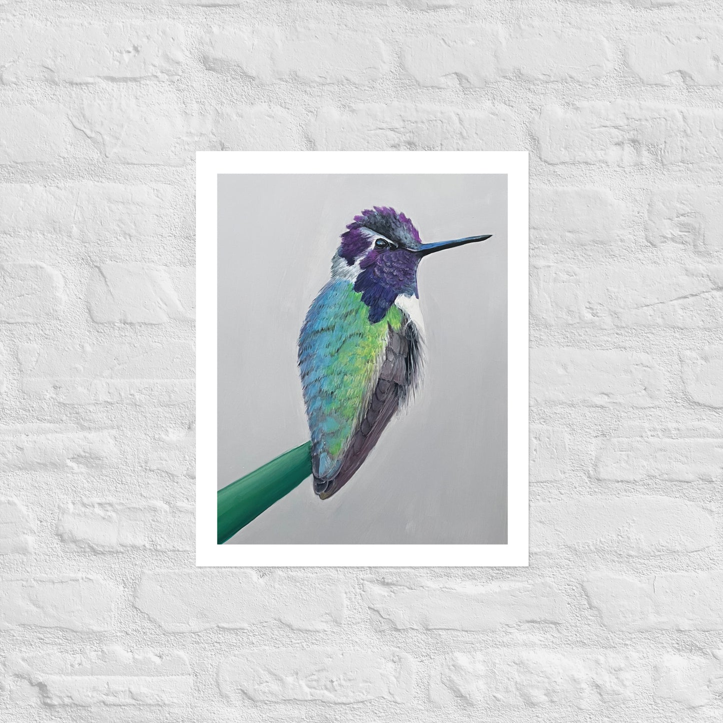 Humming Bird Painting Print