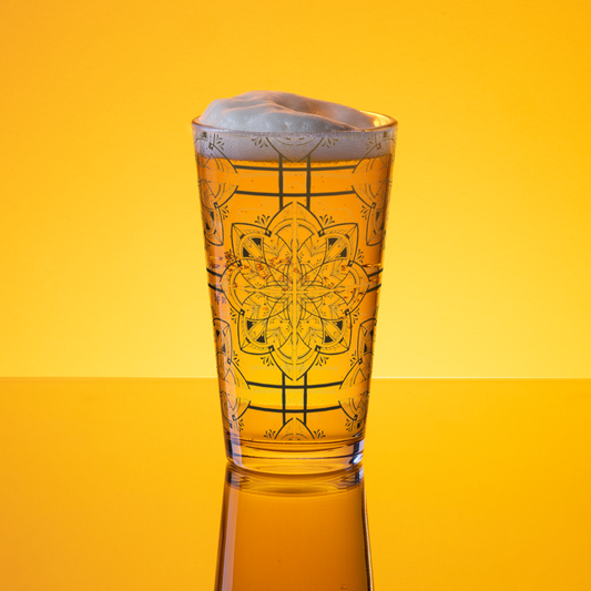 Mandala Pint Glass